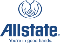 Allstate logo stacked Allstate logo stacked with slogan