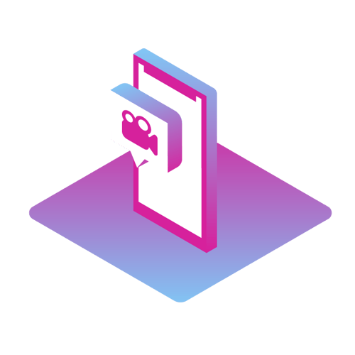 Video Chat Video chat icon showcasing a camera symbol on a mobile device