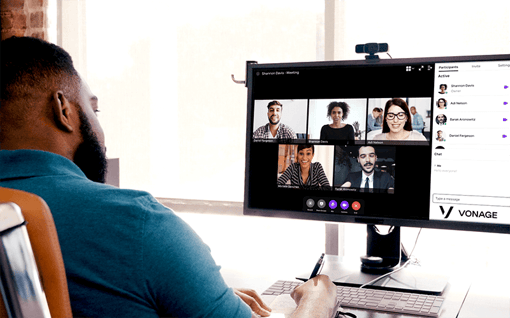 Enterprise services Customer solutions meeting over video