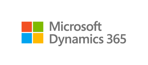 Microsoft Dynamics Stacked Logo Microsoft Dynamics Stacked Logo with grey text