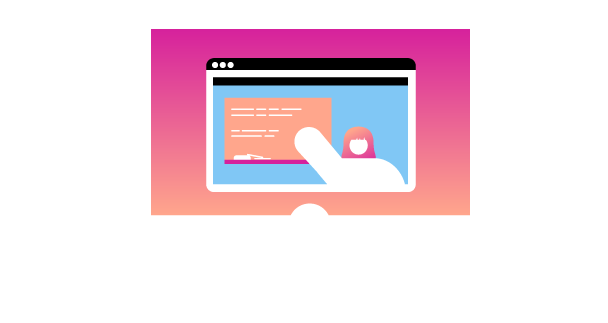 Remote learning Teacher on video screen